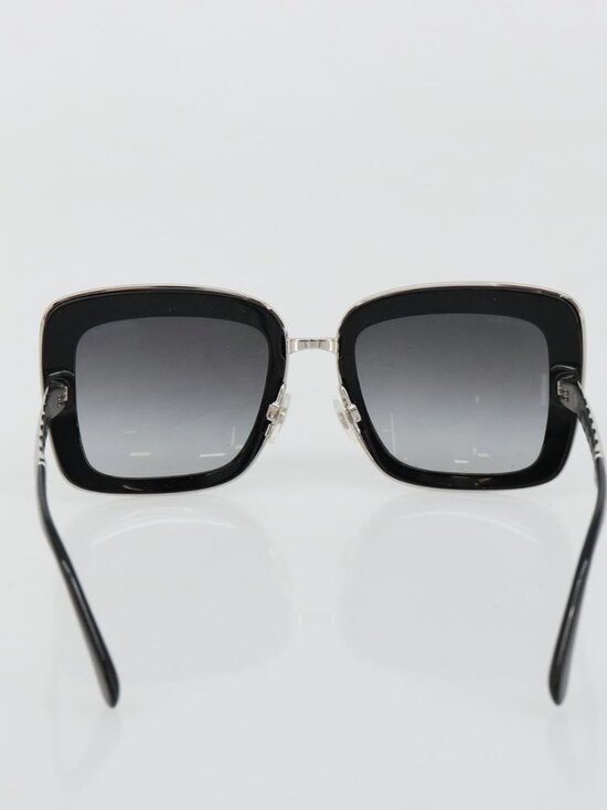 CHANEL Sunglasses plastic Black CC Auth BA13441M main image 12